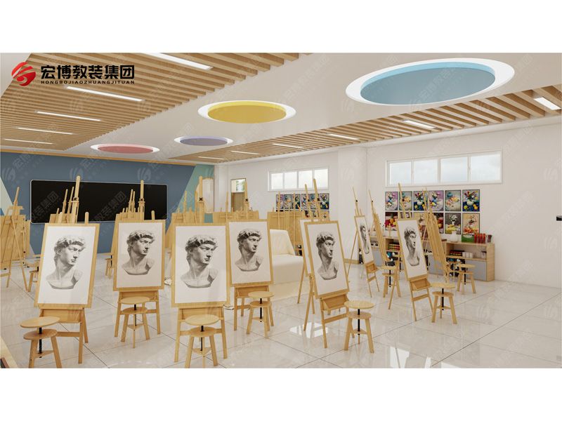 美術(shù)畫(huà)架教室