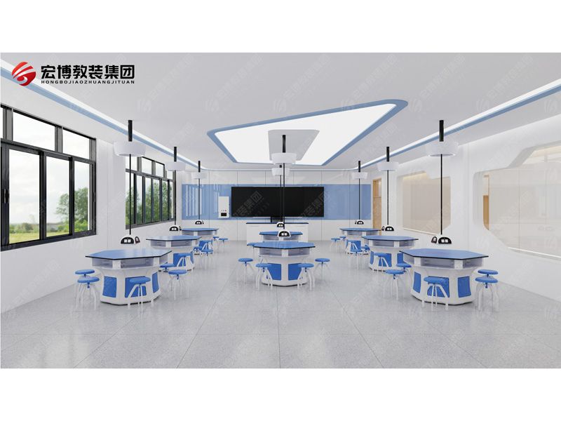 繩吊式電源六人桌科學(xué)實驗室